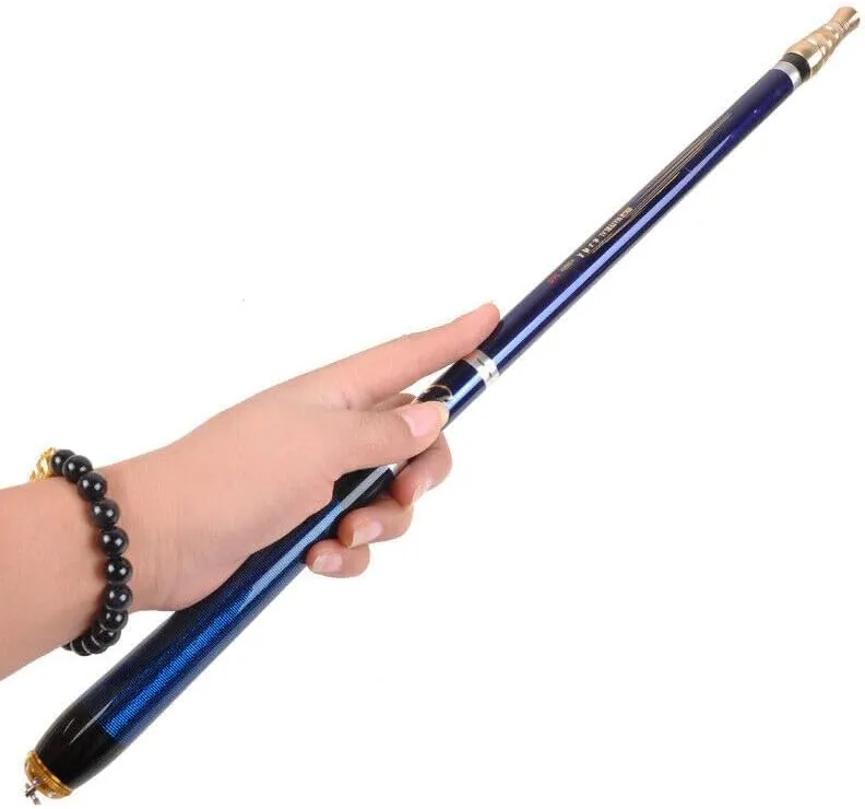 3.6M-6.3M Carbon Fiber Fishing Rod Ultralight Portable Travel Pole