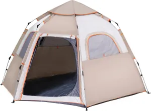 4-6 Person Camping Tent Easy Setup with Automatic Design Waterproof Windproof for Outdoor Travel Lightweight Portable Camping Tent