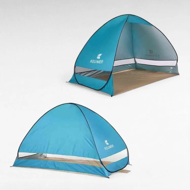 4-Person Family Pop-Up Beach Tent with UV Protection for Camping, Outdoor Activities & Festivals