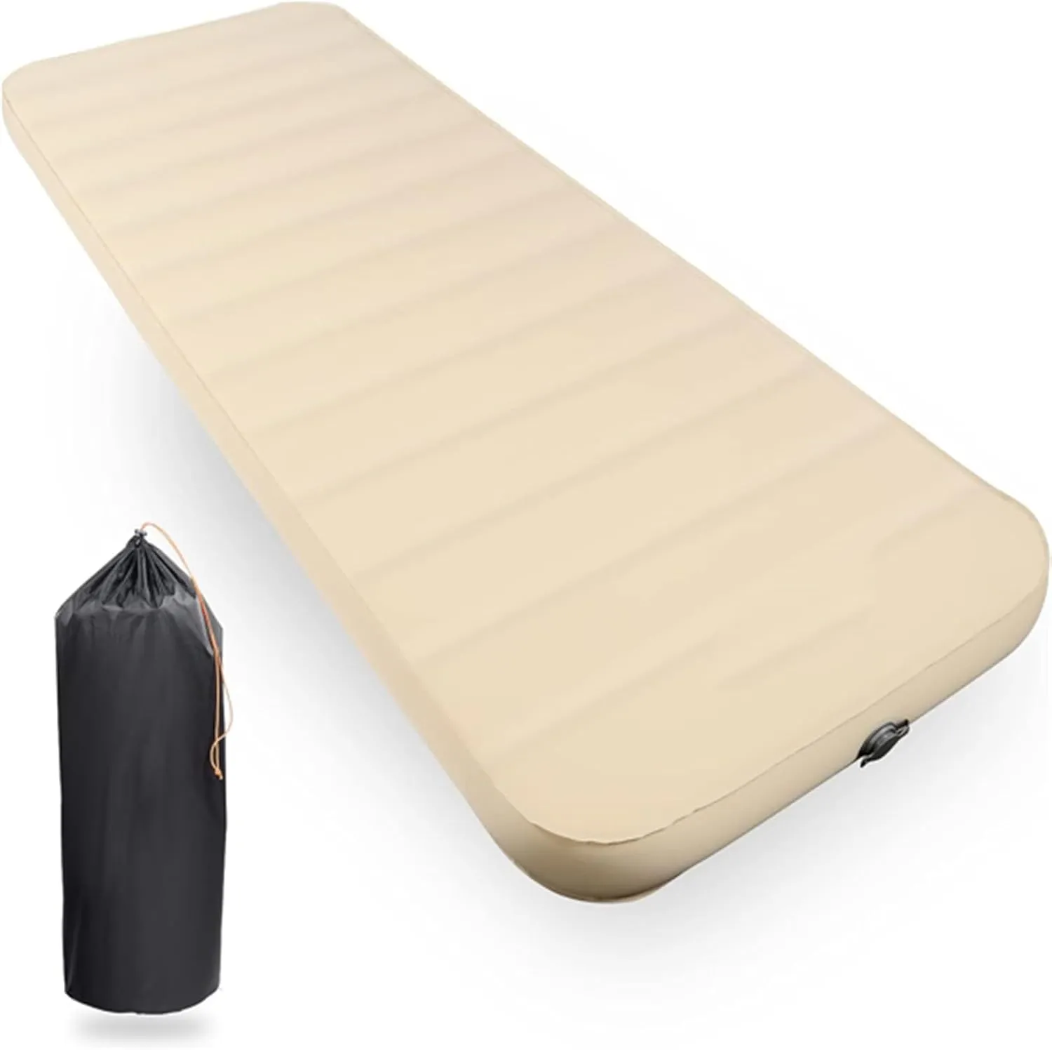 4inch Self-Inflating Sleeping Pad for Camping, Outdoor Large 80”×30” Thick Memory Foam Pads Portable 4 Season Camping Mattress for Tents Car Hiking Sleeping Mat Foldable Guest Bed