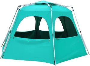 5-8 Person Automatic Pop Up Camping Tent with Double Doors, Instant Setup, UV Protection, Waterproof, Portable Outdoor Shelter for Hiking, Fishing, and Travel