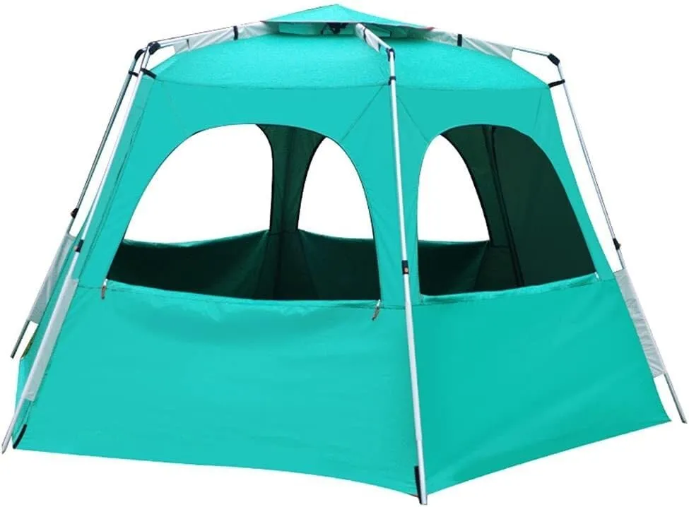 5-8 Person Automatic Pop Up Camping Tent with Double Doors, Instant Setup, UV Protection, Waterproof, Portable Outdoor Shelter for Hiking, Fishing, and Travel