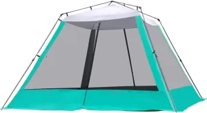5-8 Person Camping Tent Waterproof Pop Up Tent with Zipped Double Door and Carrying Bag Instant Family Tent for Outdoor Camping, Fishing, BBQ