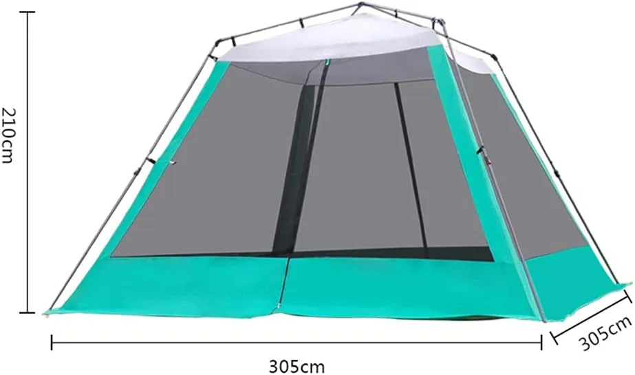 5-8 Person Camping Tent Waterproof Pop Up Tent with Zipped Double Door and Carrying Bag Instant Family Tent for Outdoor Camping, Fishing, BBQ