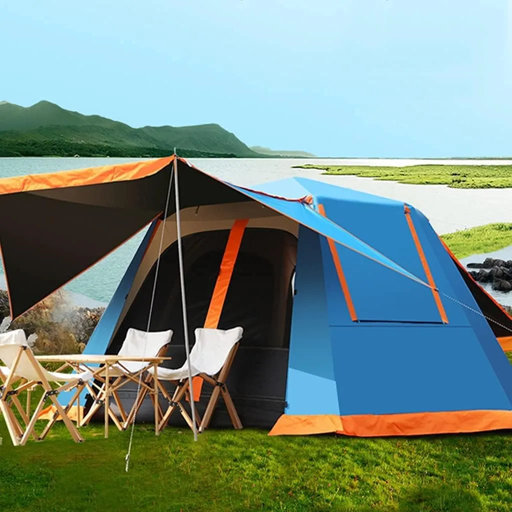 5-8 Person Tents, Family Tent for Camping, Large Waterproof Dome Tent with Porch, Portable Tent with Aluminum Poles, Easy Setup, Outdoor Tent Waterproof for Hiking Beach Picnic