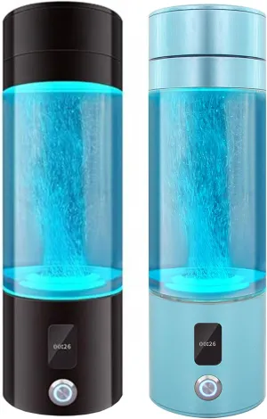 5000ppb Super High Concentration Rich Hydrogen Water Generator Bottle, SPE/PEM Portable Hydrogen Flask, 218mL H2 Healthy Cup, Equipped Smart Display Screen