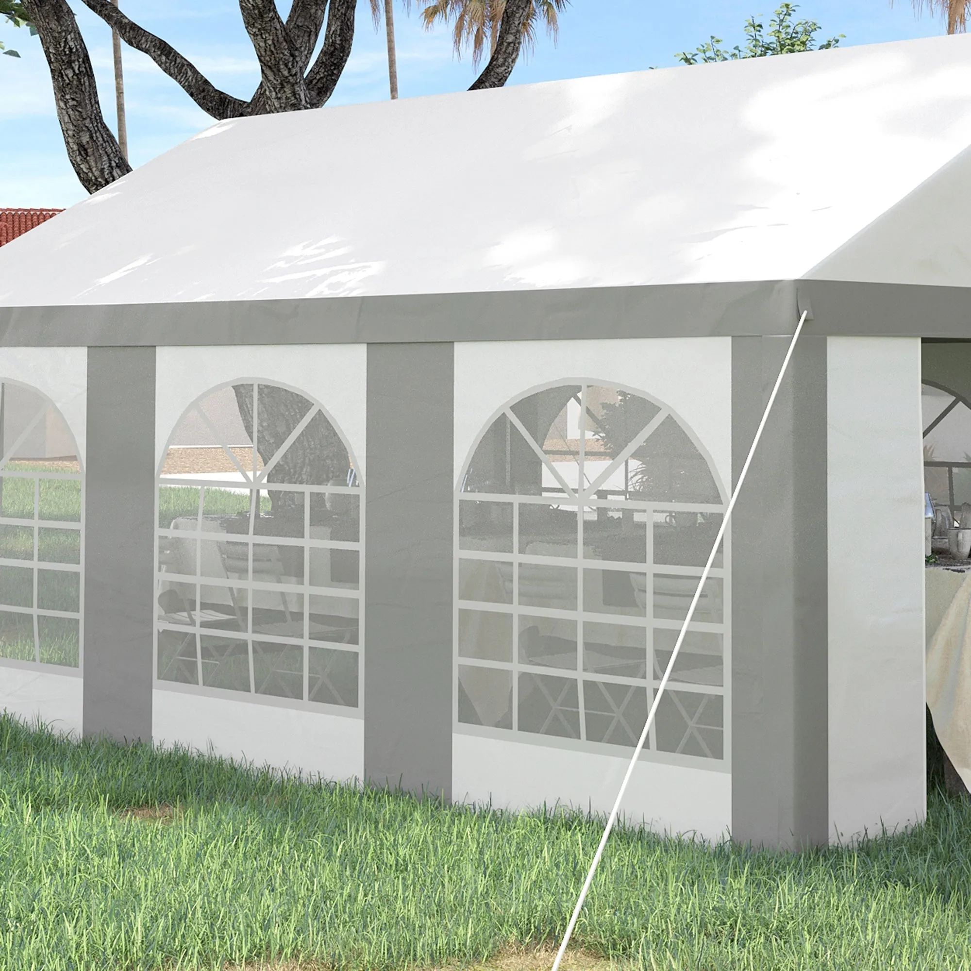 6 x 4m Galvanised Party Tent