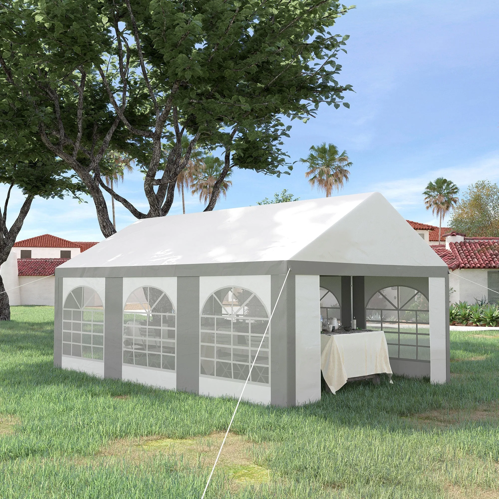 6 x 4m Galvanised Party Tent