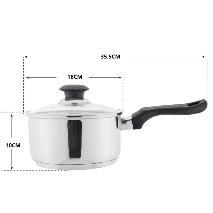 7-Piece Non-Stick Stainless-Steel Privacy-protected Set: Cookware Customer-favorite