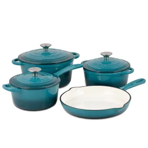 7-Piece Set: Basque Enameled Cast Iron Cookware Set