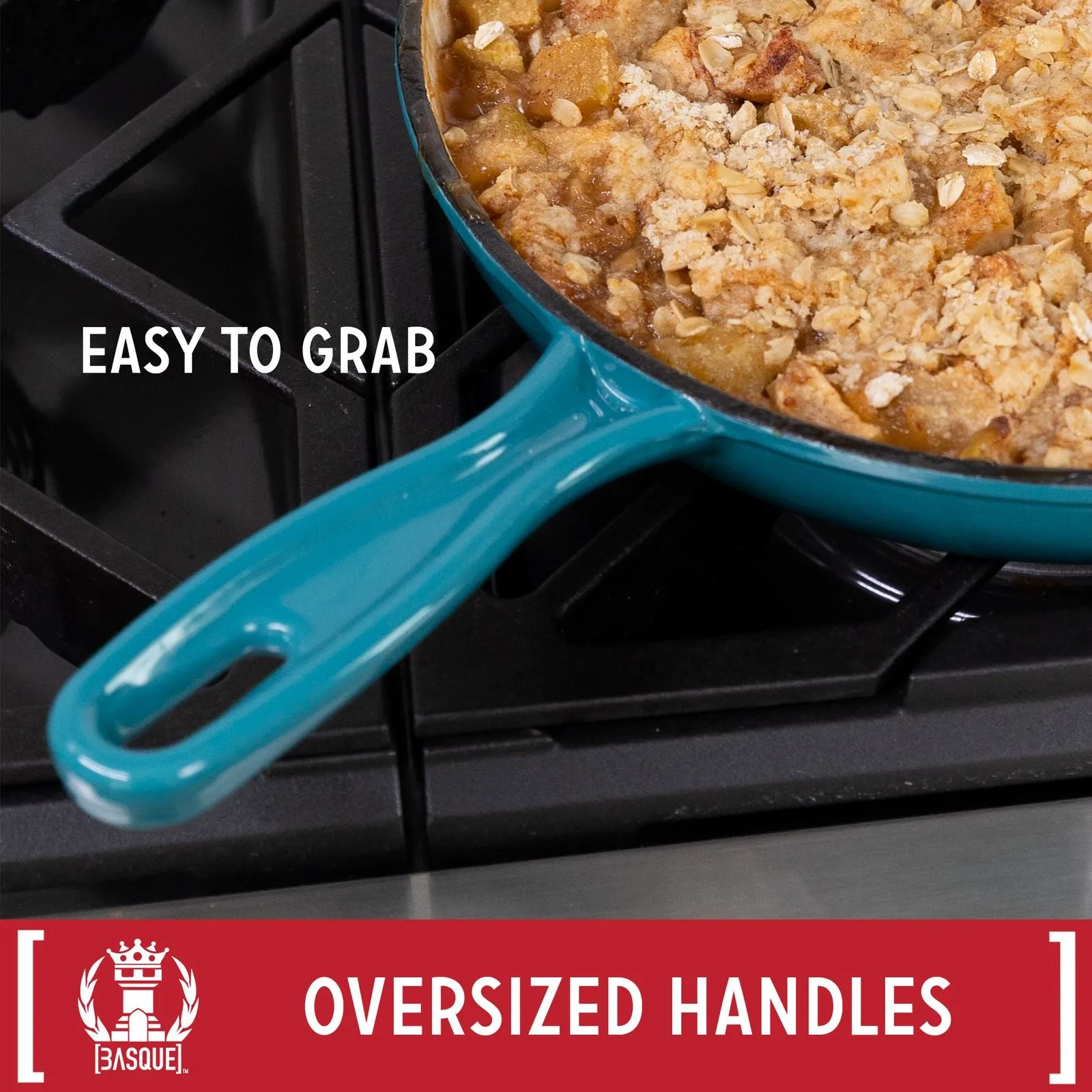 7-Piece Set: Basque Enameled Cast Iron Cookware Set