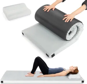75" D x 25" W x 3" H Sleeping pad for Camping Green,Roll Up Mattress Suitable for Camping & Guest & Car & Tent/Cot