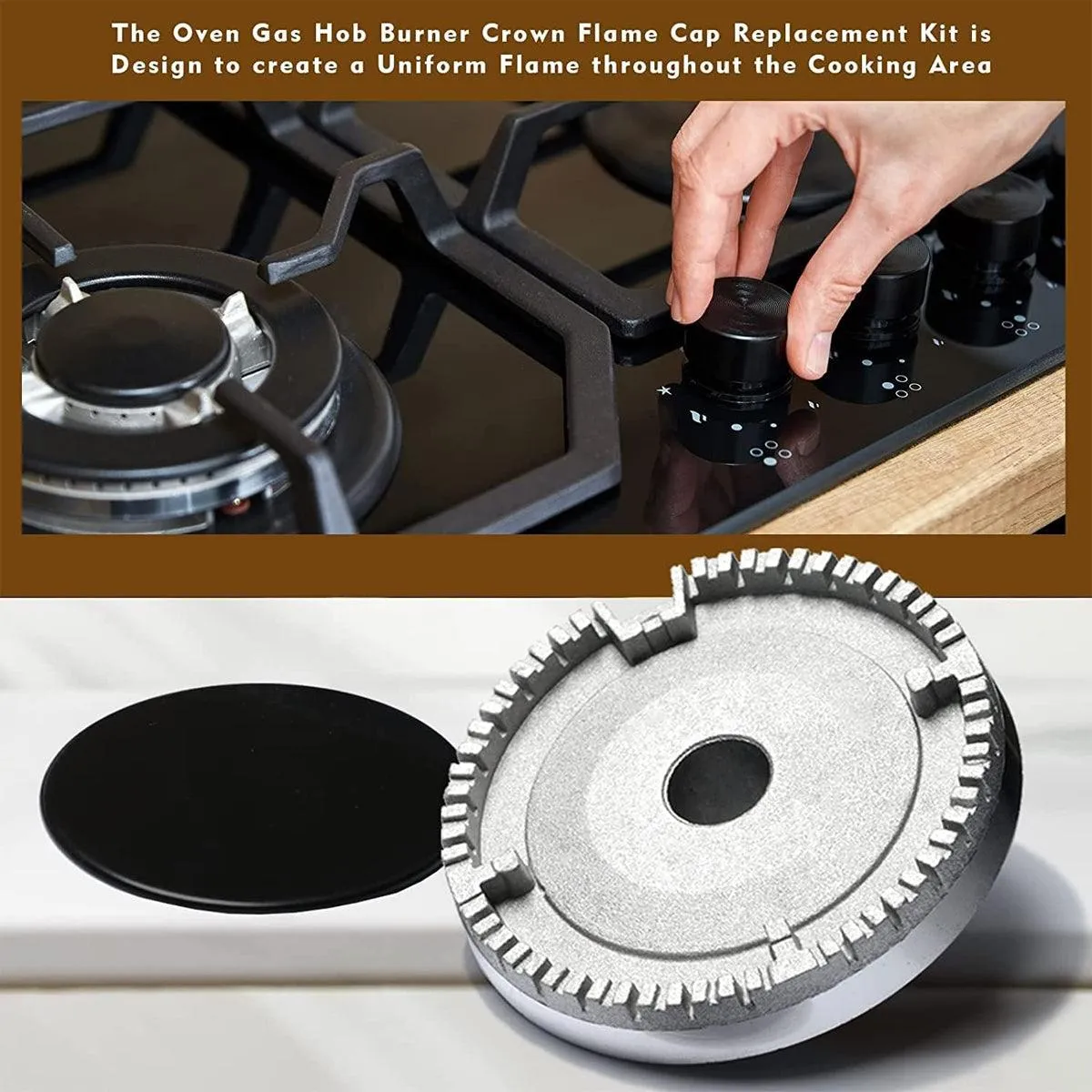 8pcs Gas Stove Accessories Lid Cookware Cap for Kitchen Cooking Equipment Set