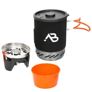 A.Blochl AB-1 camping stove system cooking set hiking pot liquid gas burner NEW