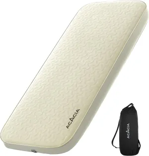 ACACIA 4.3" Thick Self Inflating Sleeping Pad with Foam | Innovative Y-Shaped Telescopic Structure | Ultraportable Camping Mattress | Outdoor Compact Air Mat for Tent Car |