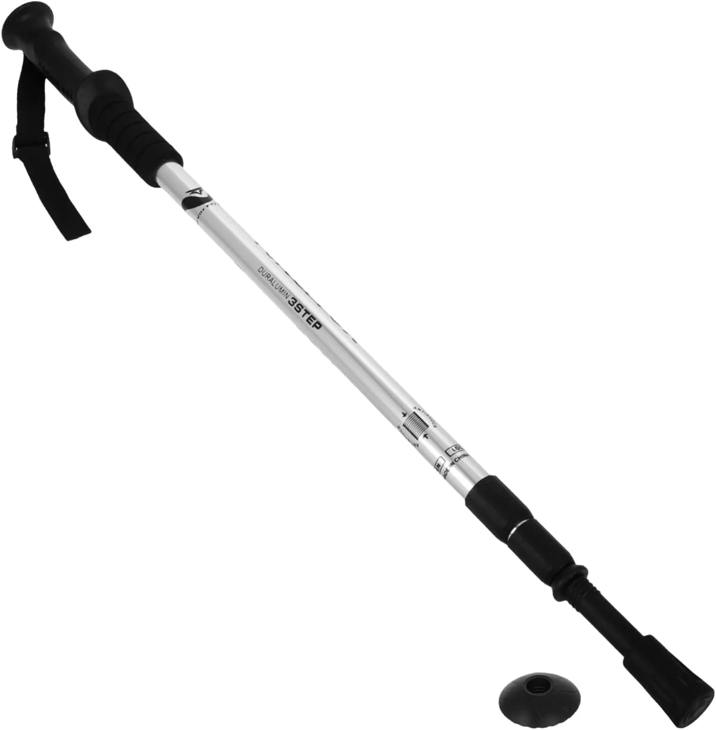 Adjustable Folding Trekking Poles Lightweight Hiking Sticks with Slip Handle for Men Women and Seniors for Climbing and Travel Single