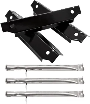 Adviace Replacement Parts for Dyna-Glo DGC310CNP-D DGC310BNP-D DGC310RNP-D DGB310SSP, 3-Pack Burner and 70-01-673 Heat Tent Replacement for Dyna-Glo DGC310CNP-D 3-Burner Open Cart Propane Gas Grill
