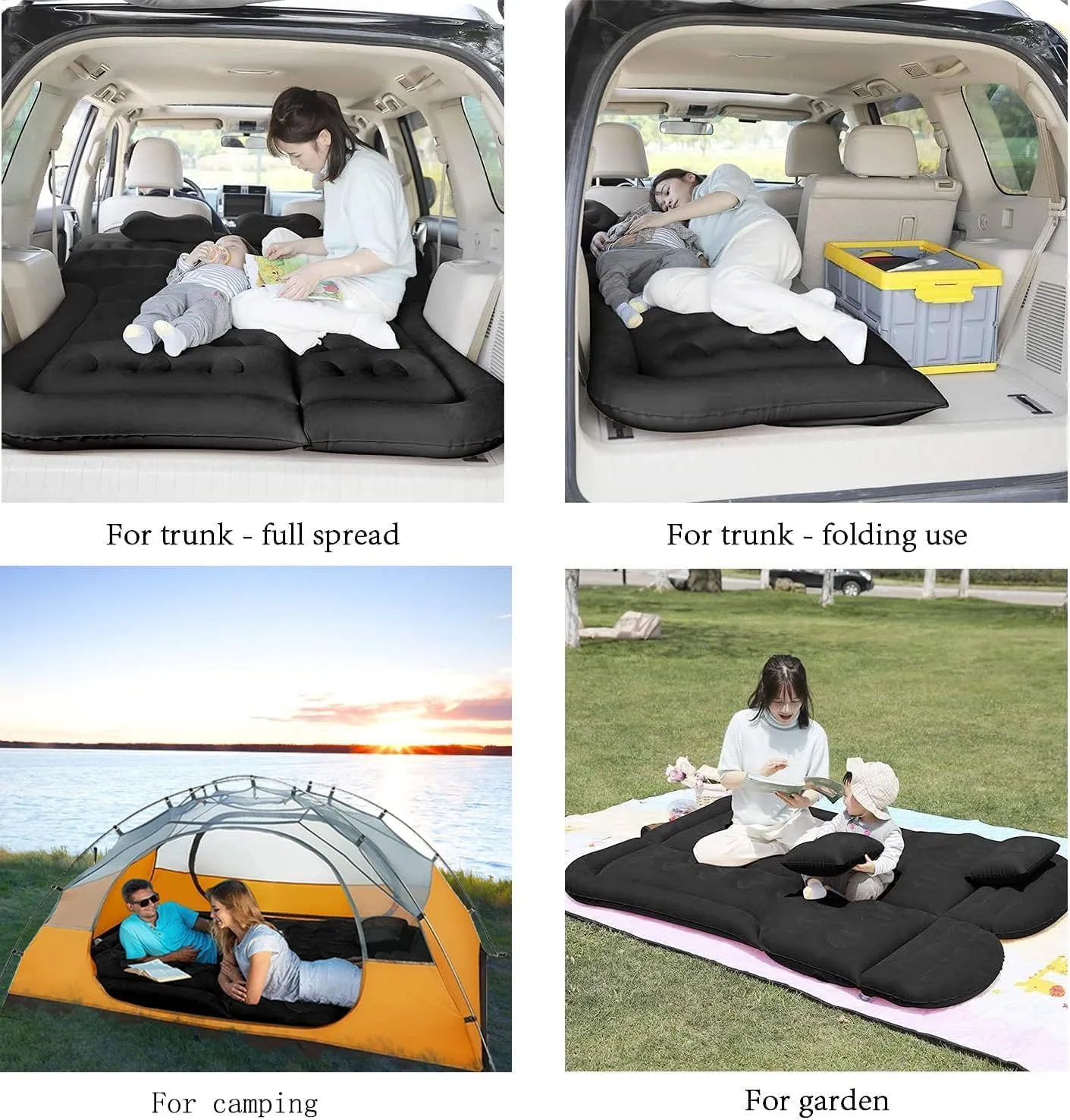 Air Mattress for 2022-2024 2025 Nissan Pathfinder, car air Mattress Portable car Mattress for Travle and Camping Car Air Bed,Black
