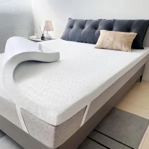 Airensky 3 Inch Memory Foam Mattress Topper,Cooling Gel Infused High Density Twin(39"x75") Topper with Removable Skin-Friendly Cover,Bed Topper for Pressure Relief Back Pain, CertiPUR-US Certified