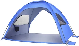 Alasum Portable Double-Door Beach Tent Uv Sun Shade for Family Camping Lightweight Easy Setup Spacious for People Includes Carrying Bag Wind Stability Features