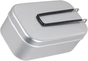 Alipis Backpacking Cookware Aluminum Lunch Box Side Grooves Leakproof Portable for Hiking Picnic