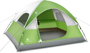 ALPHA CAMP 2/3/4 Person Camping Dome Tent with Rainfly, Lightweight Weatherproof Portable Backpacking Instant Tent, Easy Setup Tent for Outdoor Camping, Hiking, Mountaineering, Travel, Beach