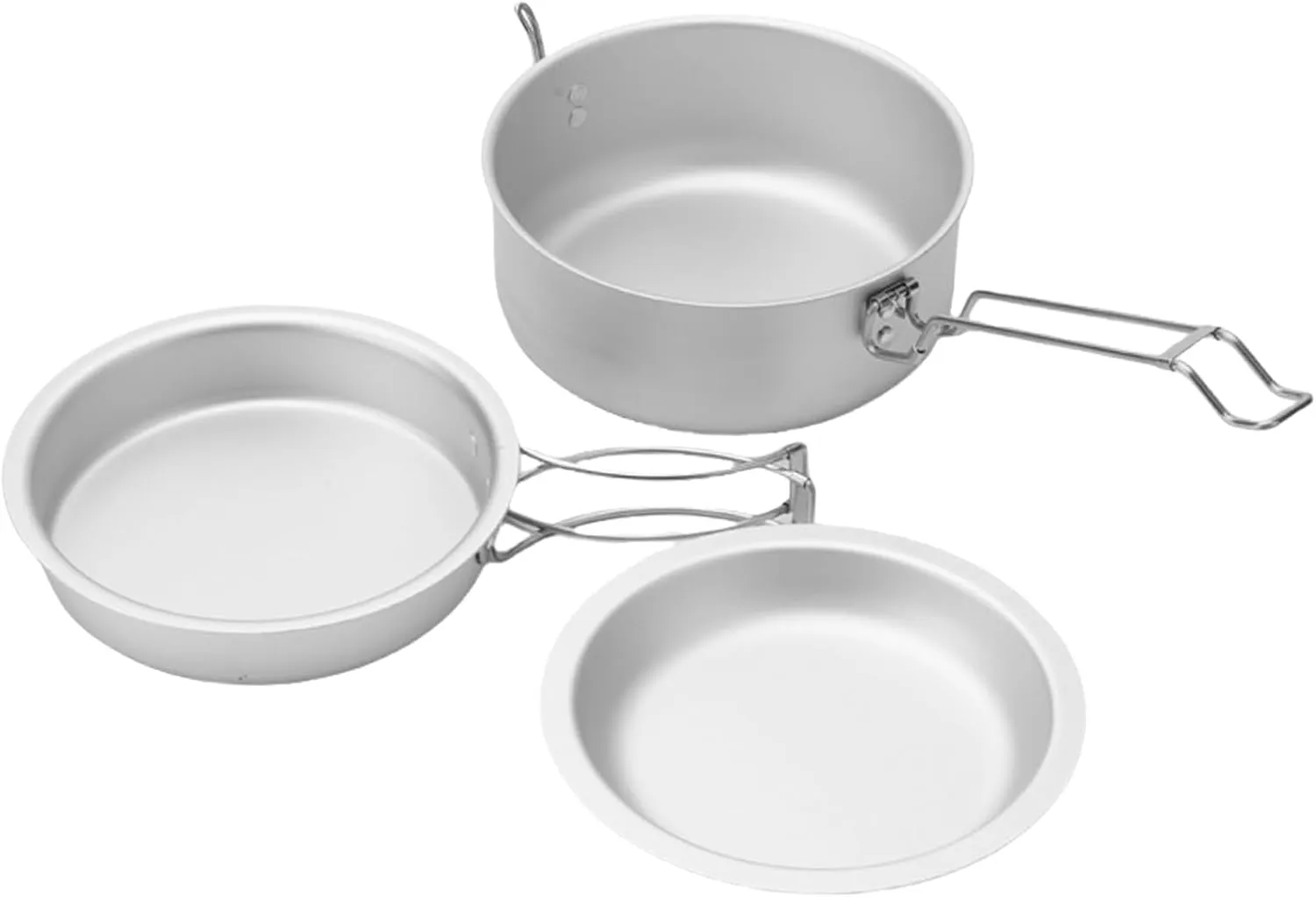 Aluminum Camping Pots Outdoor Cooking Pots with Folding Handle Camping Cookware for Camping Hiking Picnics Travel