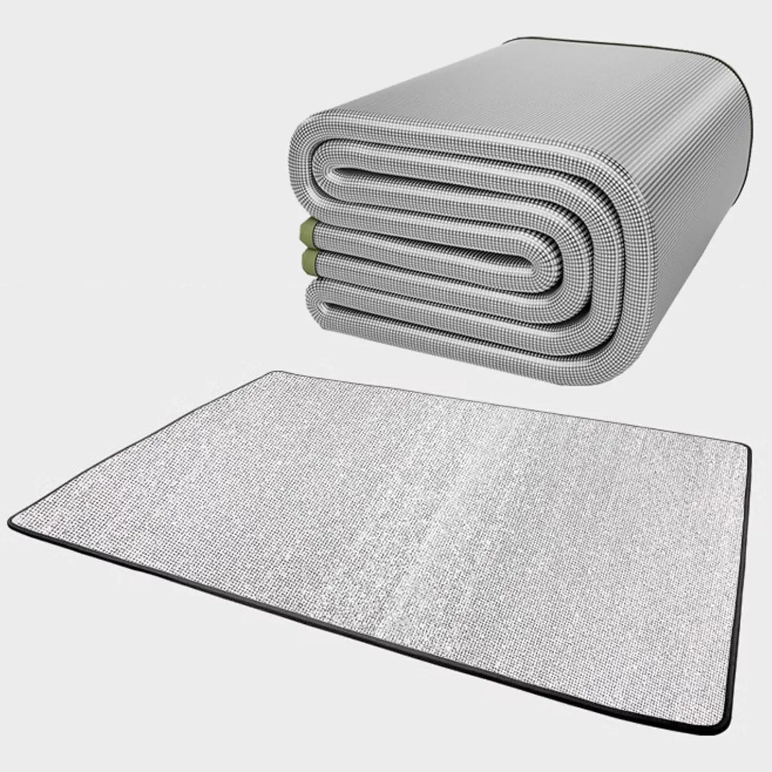 Aluminum Foil Camping Mat Foam Foil Blanket for Camping Foam Pad Insulating Foil Mat Sleeping Tent Pad Thermal Camping mat for Reflecting Heat with Carrying Bag