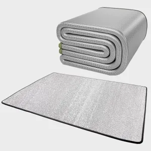 Aluminum Foil Camping Mat Foam Foil Blanket for Camping Foam Pad Insulating Foil Mat Sleeping Tent Pad Thermal Camping mat for Reflecting Heat with Carrying Bag