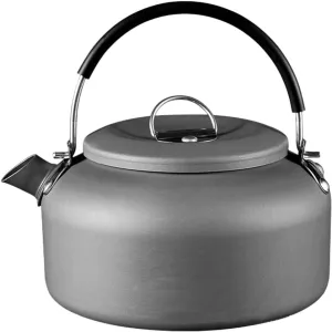 Aluminum Tea Kettle Camping Kettle 1.4L Outdoor Teapot Portable Stove Top Metal Cookware Hot Water Kettle Open Fire Stovetop Water Pot Kitchen Hiking Boiling Coffee Kettle