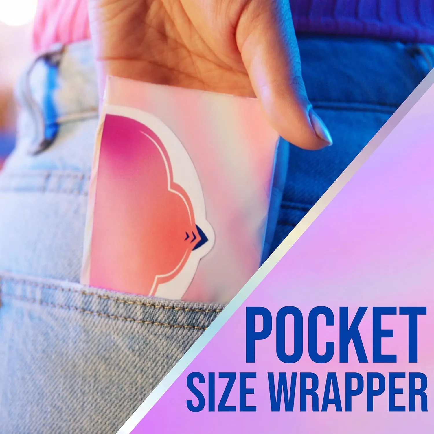 Always Pocket Feminine Pads for Women with FlexFoam, Size 1, Regular, with Wings, Unscented, 66 Count