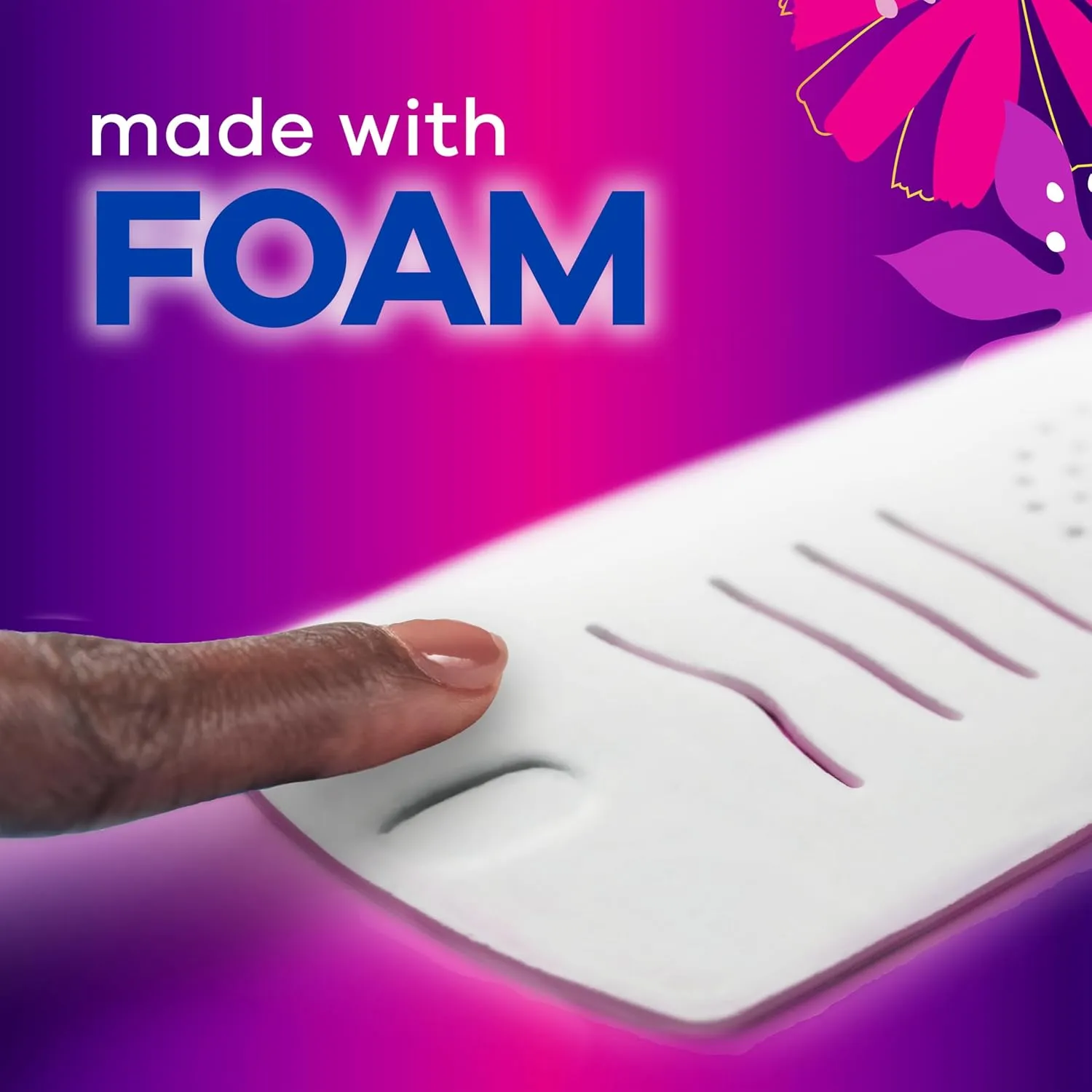 Always Radiant Feminine Pads for Women, Flexfoam Pads with Wings, Size 4, Overnight Absorbency, Lightly Scented, 60 Count (Packaging May Vary)