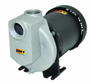 AMT Pump 3890-98 Self-Priming Chemical Pump, Stainless Steel, 3/4 HP, 1 Phase, 115/230V, Curve A, 1-1/2" NPT Female Suction & Discharge Ports