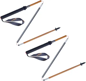 AONIJIE 2 PCS Folding Ultralight Trekking Poles with Extended Non Slip EVA Handle for Quick Locking, Shock Absorbing, Lightweight,Walking Hiking Sticks