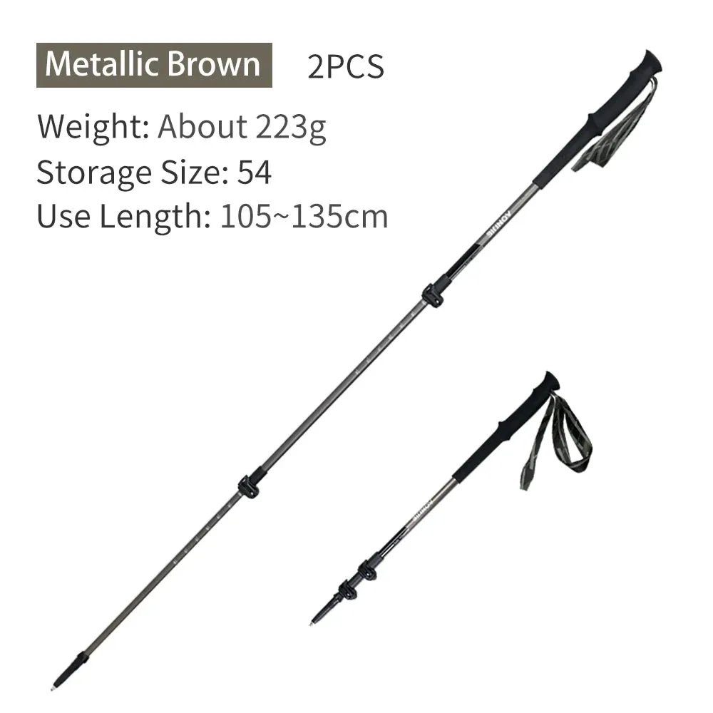 AONIJIE Collapsible Trekking Poles – Lightweight & Adjustable for Trail Running-E4215