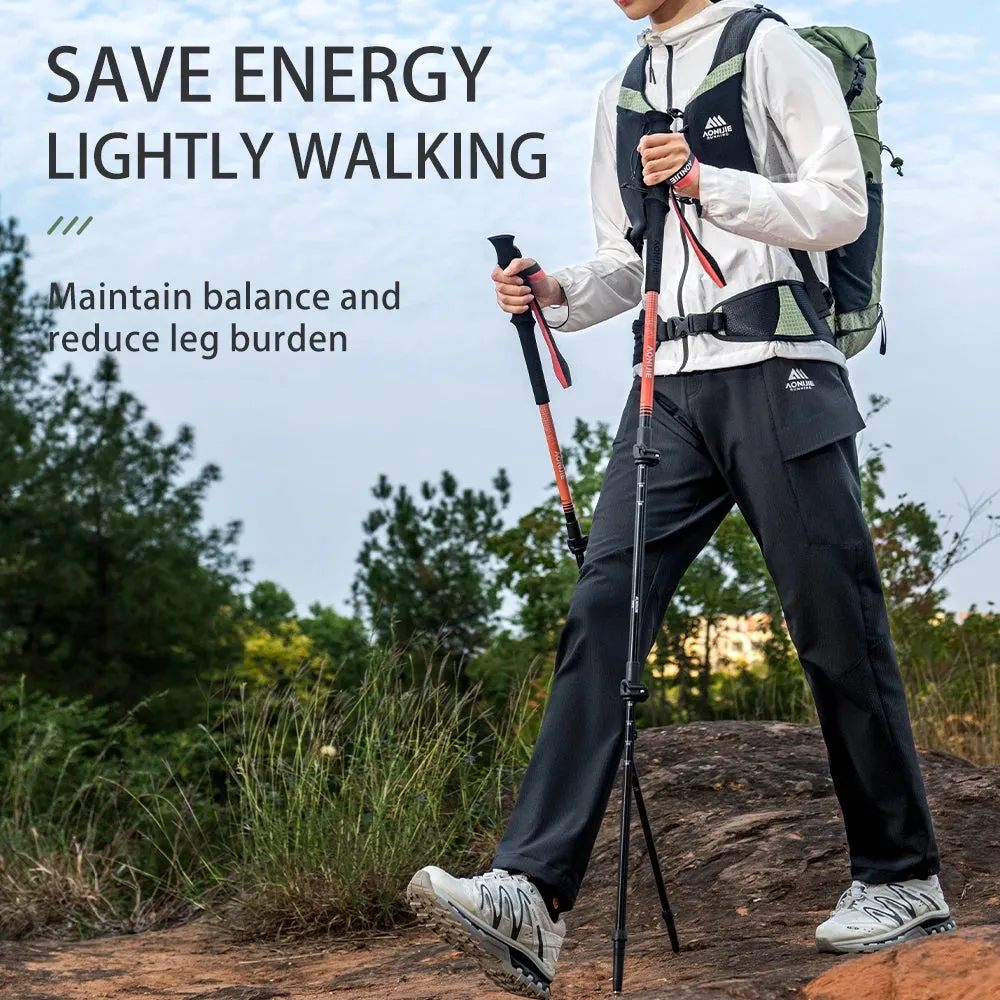 AONIJIE Collapsible Trekking Poles – Lightweight & Adjustable for Trail Running-E4215