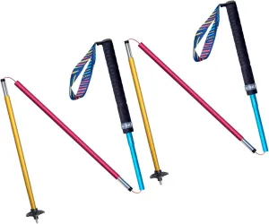 AONIJIE Trail Running Poles 2 Pcs Outdoor Trekking Poles Foldable Aluminum Alloy Sticks Quick Lock Ultralight for Camping Hiking Mountaining Marathon
