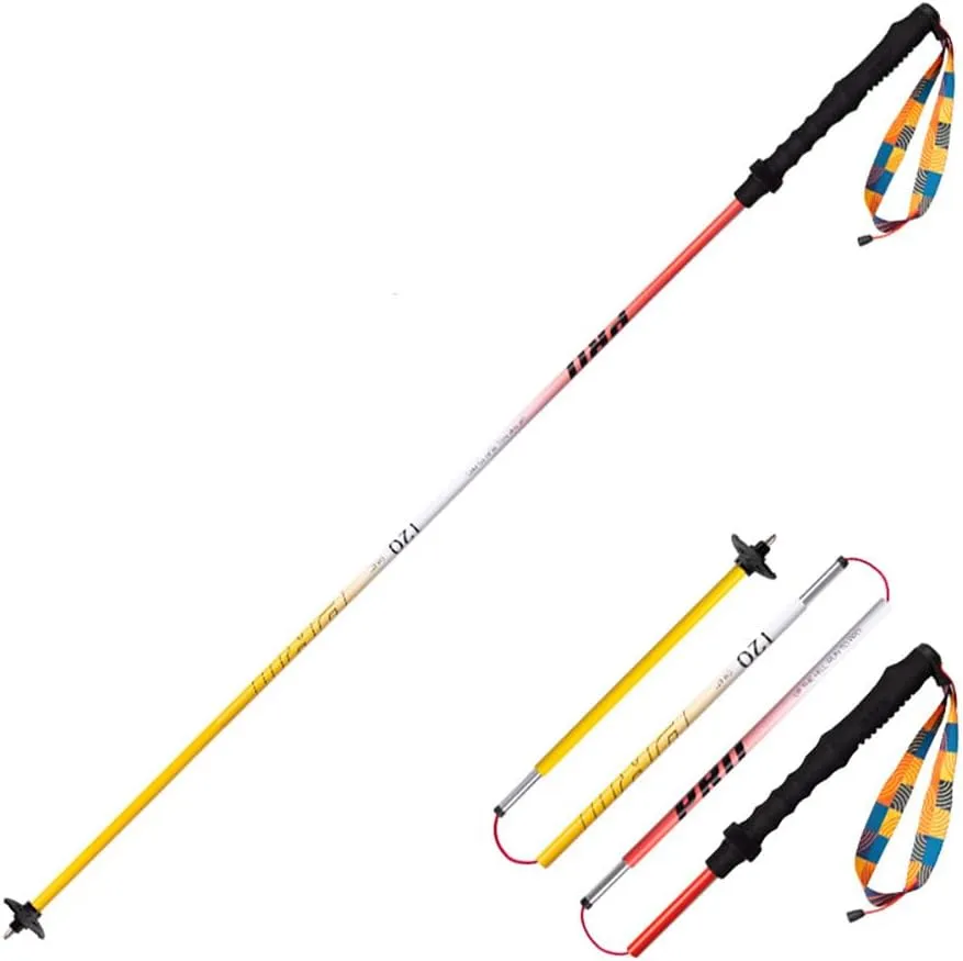 AONIJIE Trekking Poles -2 Ultralight Collapsible Carbon Fiber Hiking Poles with Anti-Shock and Quick Lock System, Folding Walking Sticks for Hiking, Camping