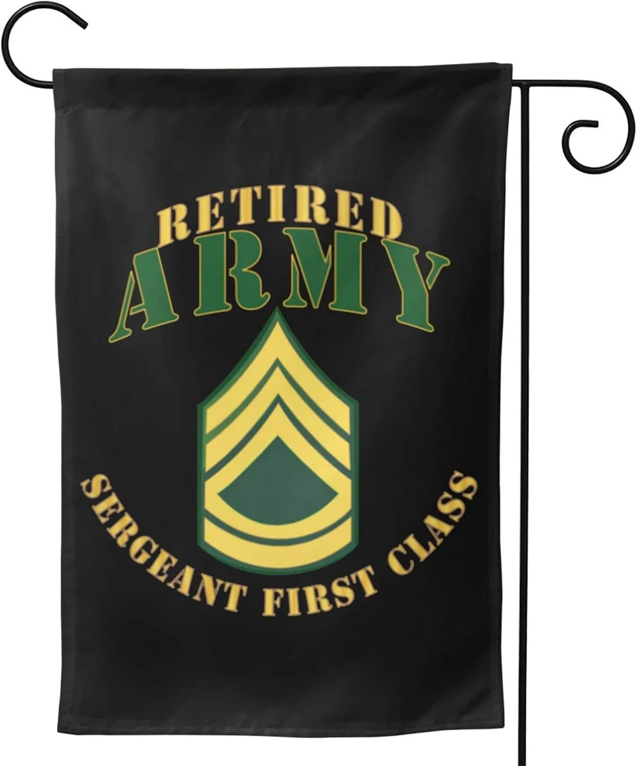 Army SFC Retired Banner Outdoor Flags Garden Flag Yard Flag 12.5x18in