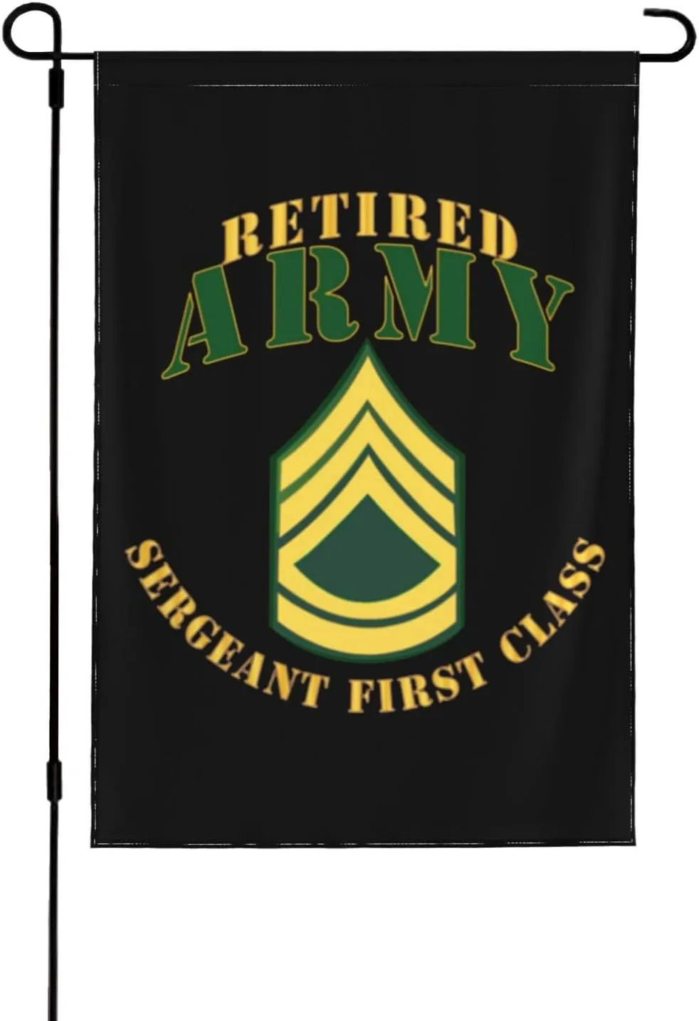 Army SFC Retired Banner Outdoor Flags Garden Flag Yard Flag 12.5x18in