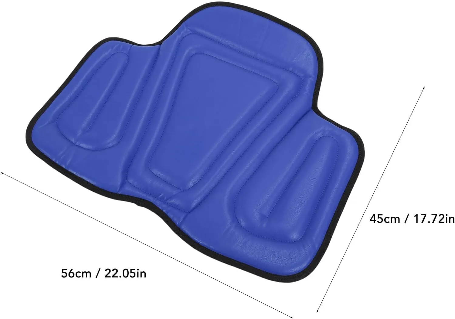 Asixxsix Horse Saddle Pad, Shock Absorbing Western Saddle Cushion, 22.05x17.72inch PU Leather Memory Foam Horse Riding Pad Equine Supplies, Anti Slip