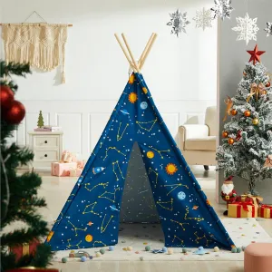 Asweets Kids Teepee Tent Children Play Tent Indoor Outdoor Play Tent Cotton Tent for Girls and Boys Kids Teepee (Starry Sky Tent)