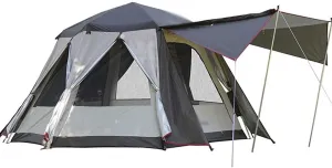 Automatic Pop-Up Tent for 3-5 People, Portable Instant Tent with Easy Setup, Waterproof & Ventilated for Outdoor Hiking & Traveling