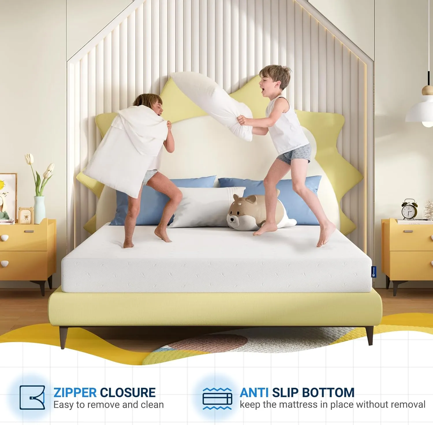 Avenco Twin Size Mattress 8 Inch, Memory Foam Twin Mattress in a Box for Comfort Sleep & Pressure Relief, CertiPUR-US Certified for Medium Firm Mattresses