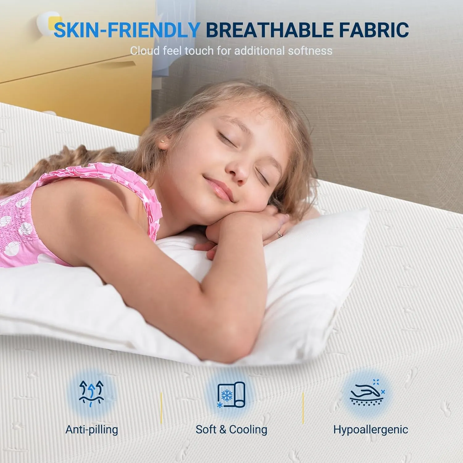 Avenco Twin Size Mattress 8 Inch, Memory Foam Twin Mattress in a Box for Comfort Sleep & Pressure Relief, CertiPUR-US Certified for Medium Firm Mattresses