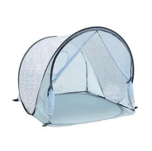Babymoov Anti-UV Baby & Toddler Beach Tent UPF 50  Sun Protection with Pop Up System for Easy Use & Transport, Blue Waves (Summer 2025 Edition)