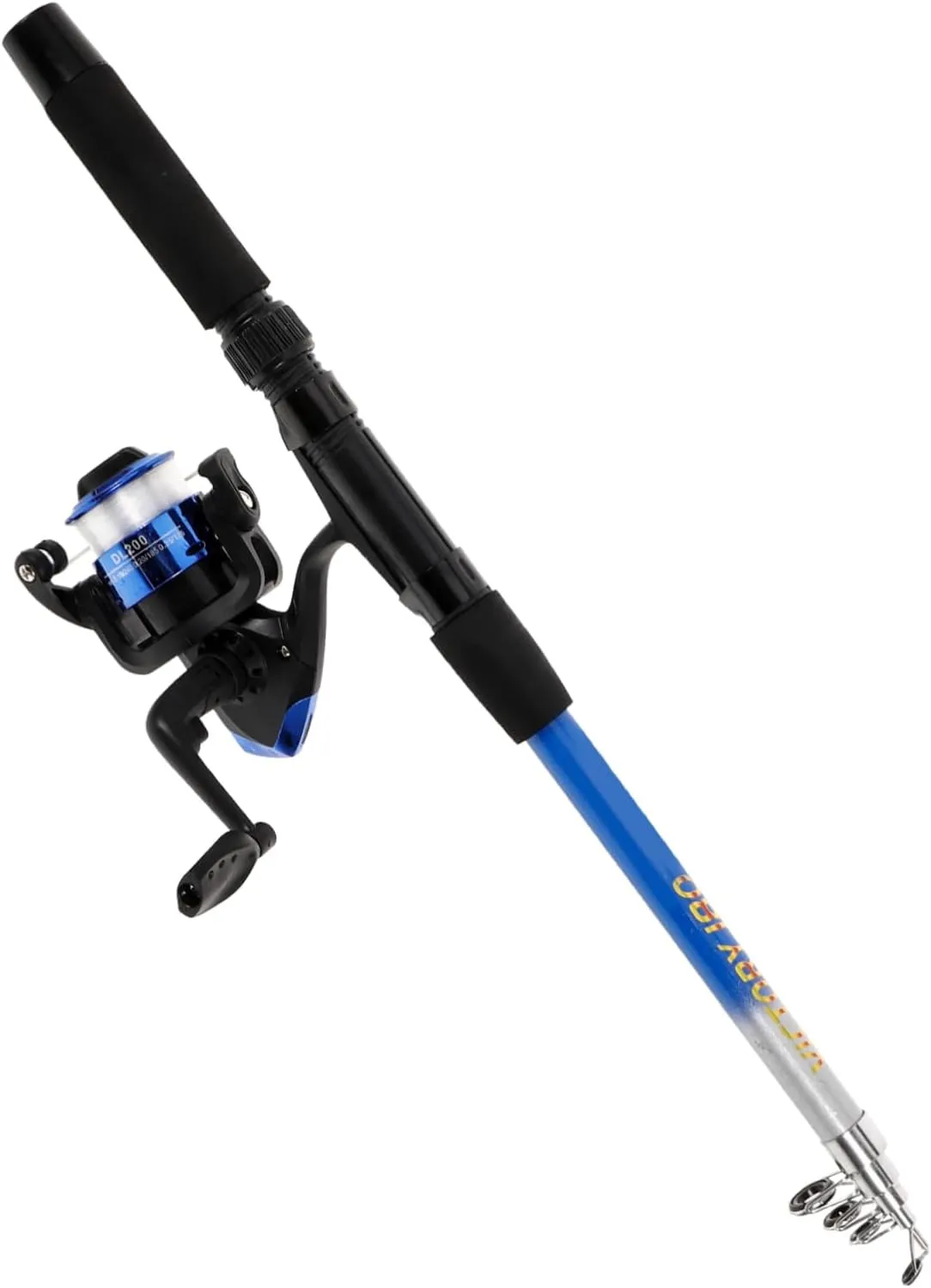 Balacoo Retractable Fishing Rod Set Collapsible Pole Telescopic Angling Pole Rod