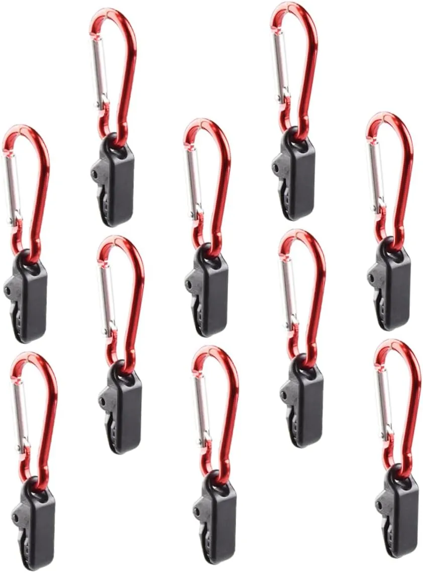 Balacoo Tent Clips 30 Pcs Camping Tent Buckle Plastic Windproof Carabiner Tarp Clips, 0100YRBX32S5JH6OI