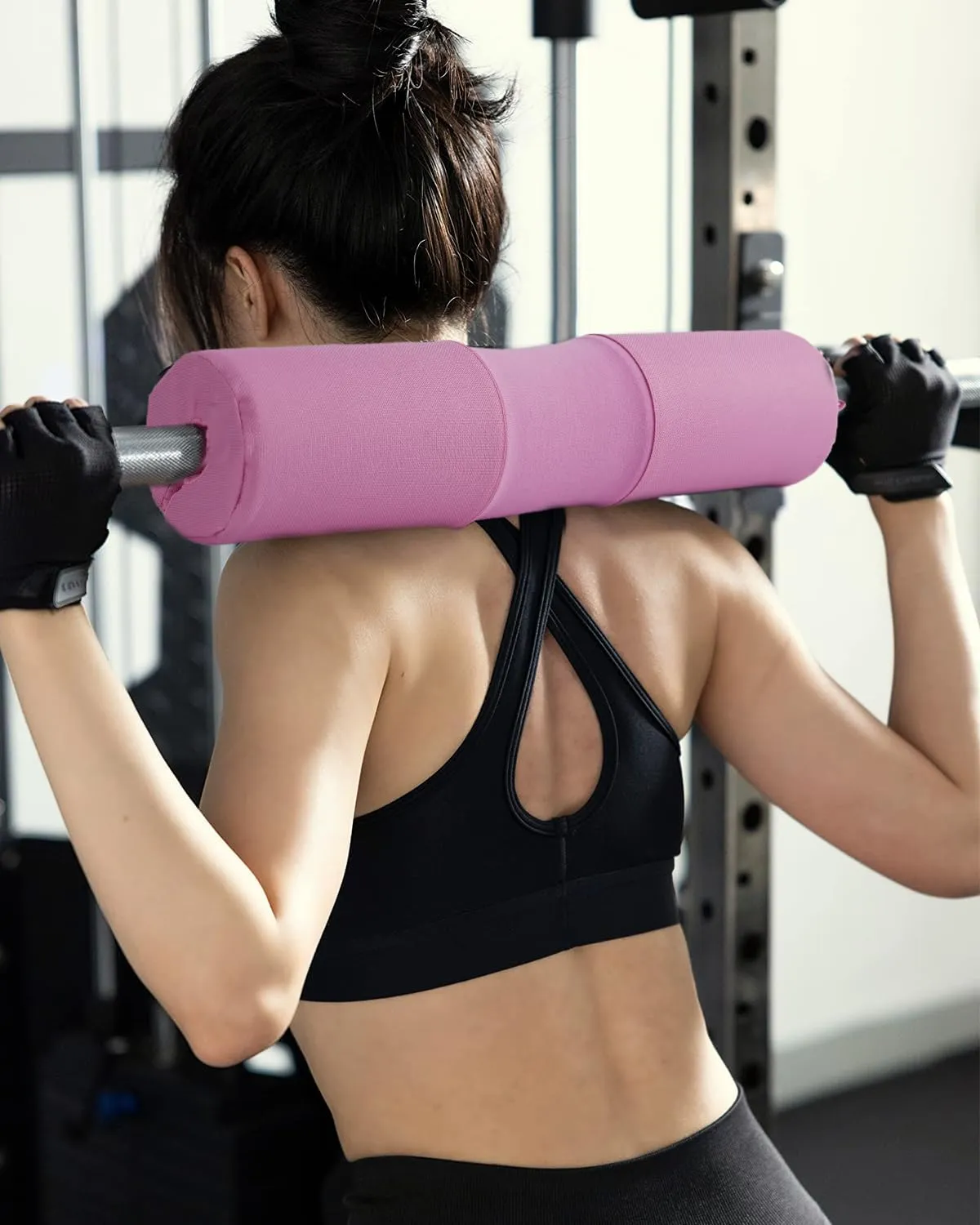 Barbell Squat Pad Nylon Padding AntiSlip- Thick Foam Barbell Pad for Squats Cushion, Lunges&Bar Padding for Hip Thrusts - Standard Weight Bar Pad - Provides Cushion to Neck Shoulders Training