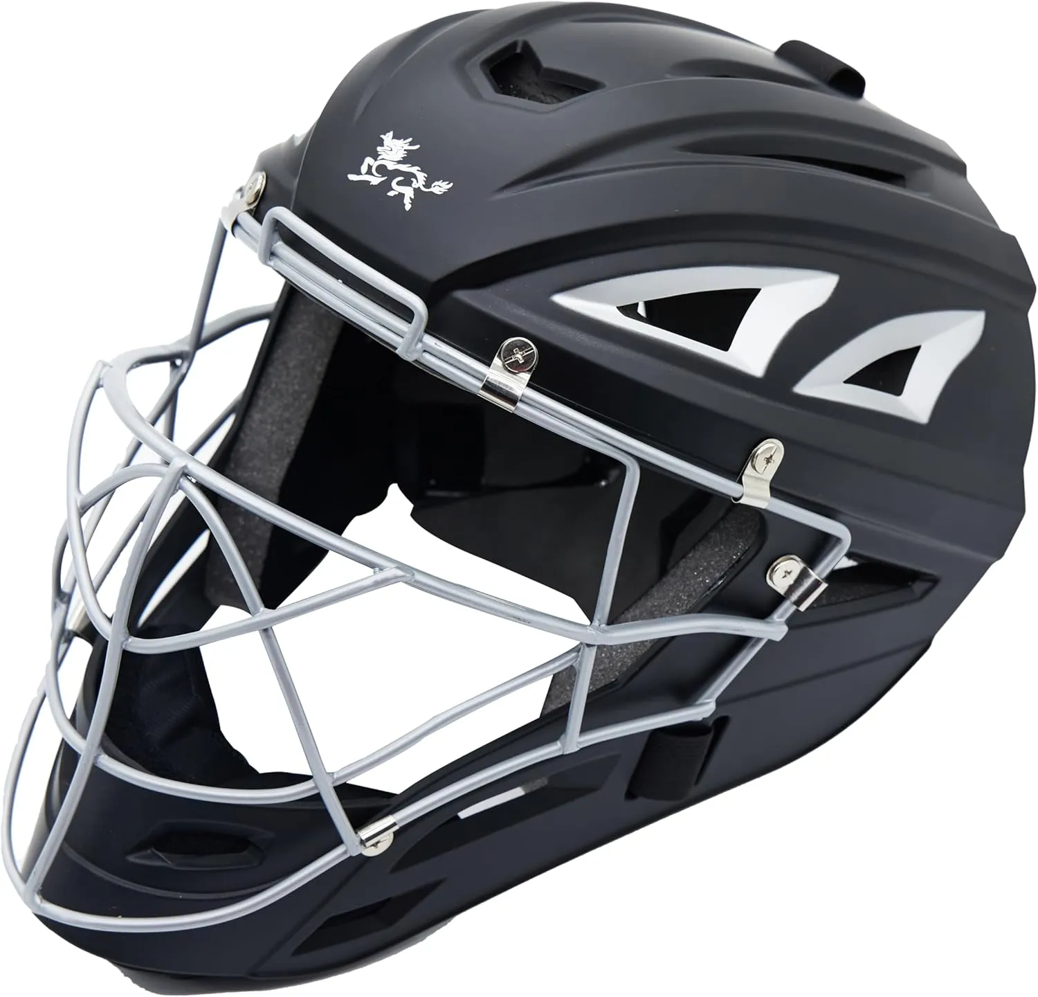 Baseball Catchers Helmet Matte (Black,GR)